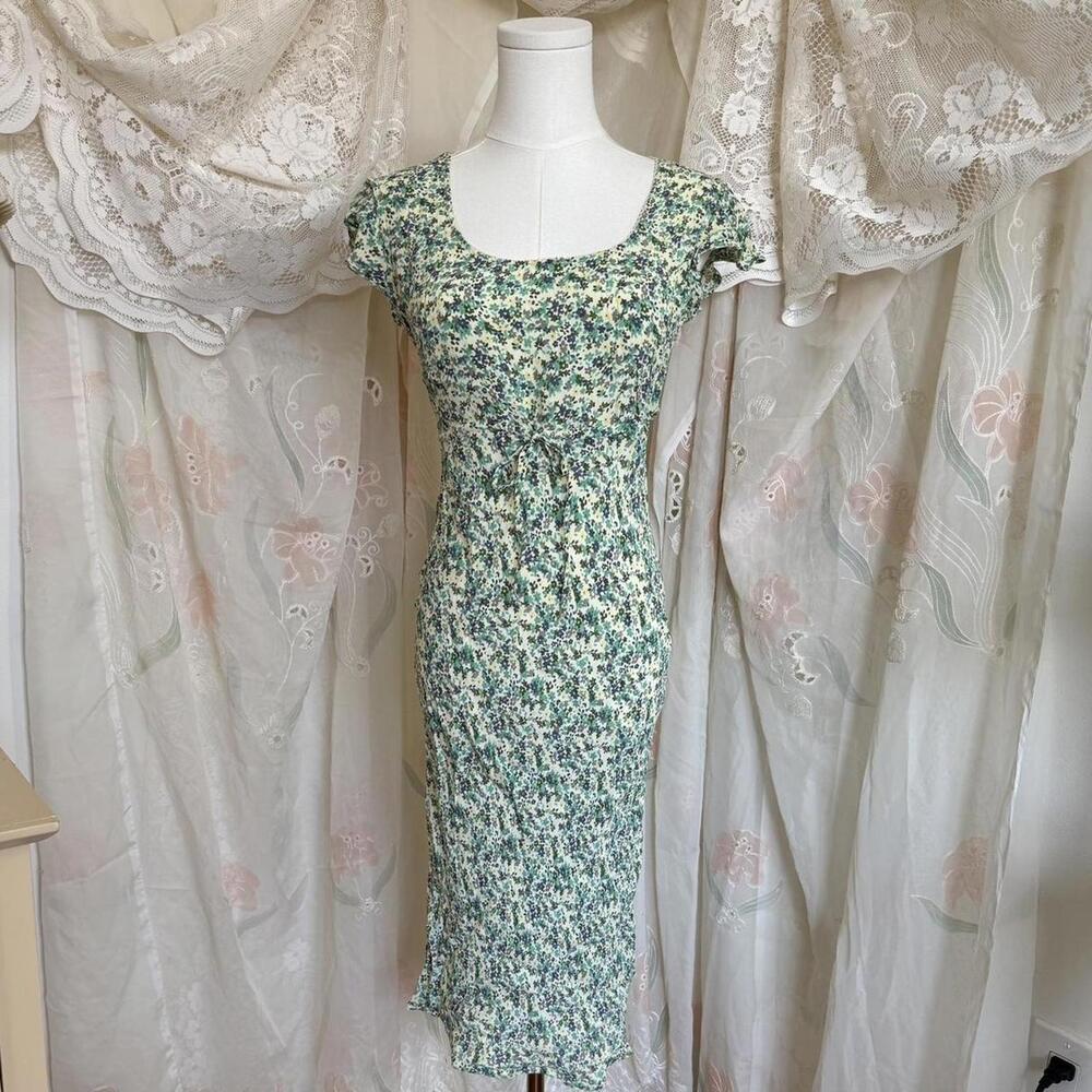 SOLD 90s Dorothy Perkins floral midi dress Sz. 6